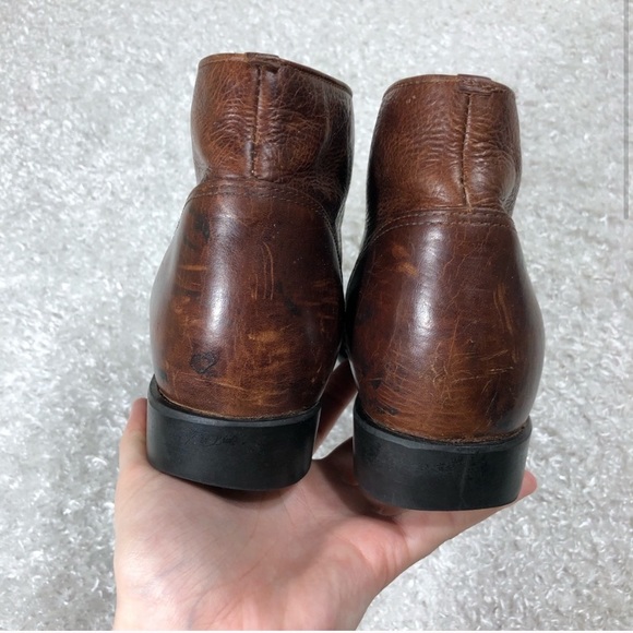 Ariat Brown Leather Ankle Booties - Picture 3 of 8